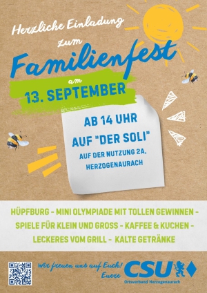 Familienfest am 13.09.25